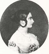 drottning victoria 1840 21ar gammal unknow artist